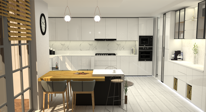 Toplu Projeler İçin Estetik ve Fonksiyonel Mutfak Dolapları