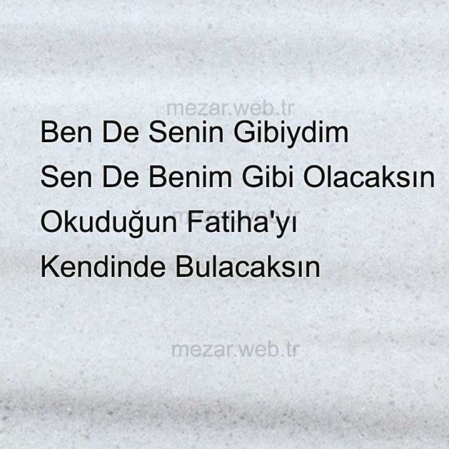 Bende Senin Gibiydim - Mezar Galeri