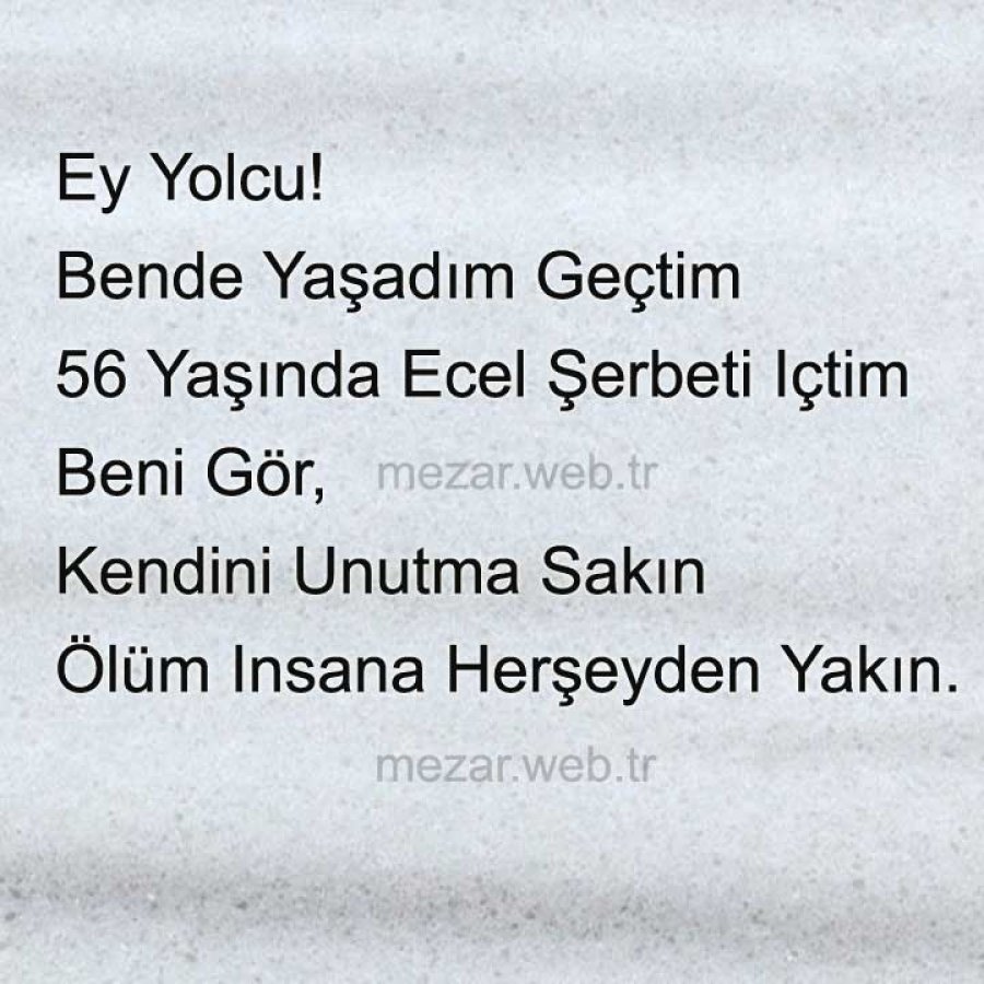 Ey Yolcu Görüyorsun - Mezar Galeri