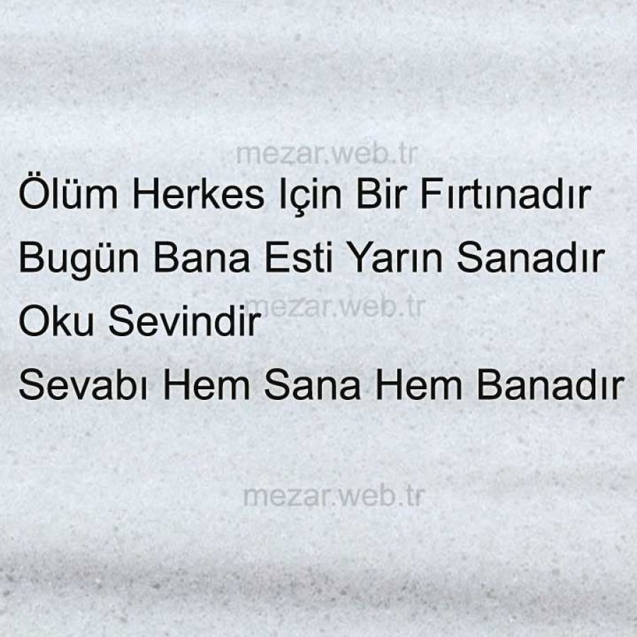 Ölüm Bir Fırtınadır - Mezar Galeri